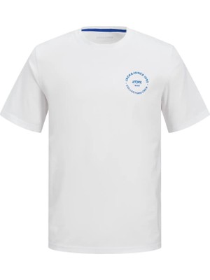 Jack & Jones SIMON Logolu Erkek Beyaz Tişört 12269280