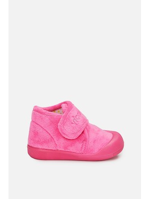 Vicco 959.B19K.446-07 Color Cırtlı Fuşya Bebek Kreş Ilk Adım Panduf Ayakkabı V5