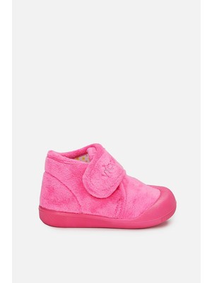 Vicco 959.B19K.446-07 Color Cırtlı Fuşya Bebek Kreş Ilk Adım Panduf Ayakkabı V3