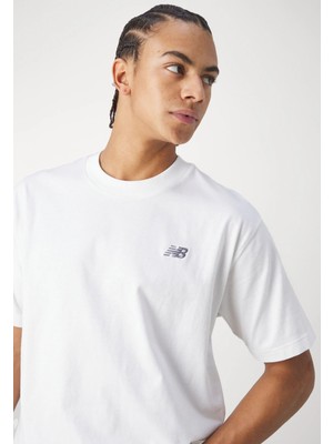 New Balance Classic Basic Logo Tişört White Erkek Tshirt MNT1537-WT V5