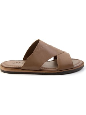 Bambi Vizon Leather Erkek Terlik E04433002743