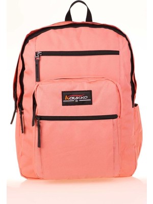 Full Pocket Okul Sırt Çantası Somon K1607
