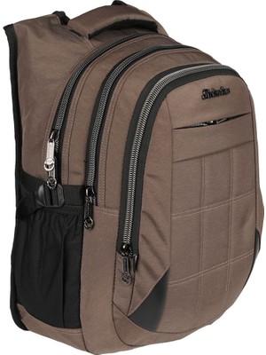 2227 Bej Su Geçirmez Astarlı Kumaş Sırt Çantası