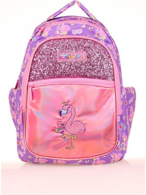Kids Sırt Çantası Aynalı Taşlı Flamingo L5137