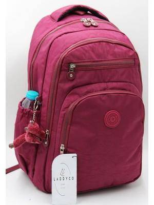 Suya Dayanıklı Modern Bordo Okul Sırt Çantası 1800