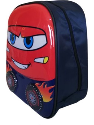 Anaokulu Sırt Çantası Kırmızı Gülen Araba BB-014