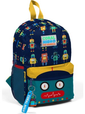 Kids Anaokul Çantası Lacivert Çivit Robot 23348
