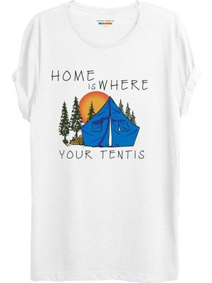 Milo Kastel T-Shirt - Beyaz Kamp Xxl