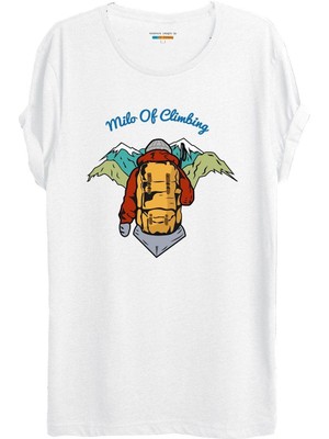 Milo Pandi T-Shirt - Beyaz Climbing M