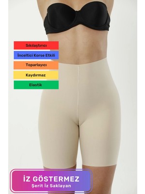 Özel Üretim Kadın Vücut Şekillendirici Kadın Kaymaz Toparlayıcı Lazer Kesim Paçalı Korse