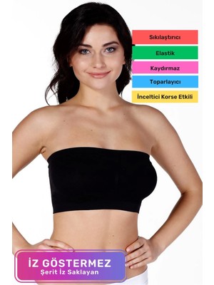 Özel Üretim Straples Dikleştirici Şekillendirici Toparlayıcı Kadın Dikişsiz Bondeo Askısız Sütyen