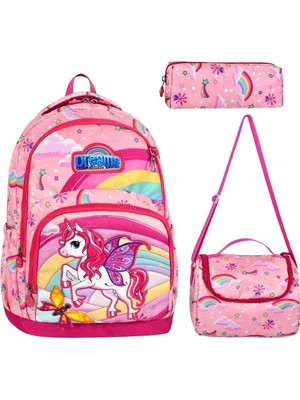 Okul Çantası 3 Lü Set Çanta+Beslenme+Kalem Çanta