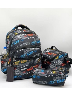Okul Çantası Erkek Okul Çantası 3lü Okul Çantası Lüx Okul Çantası Çanta+Beslenme+Kalemlik Set