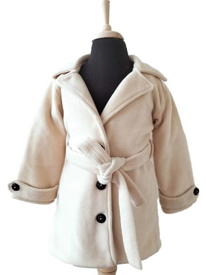 x Ipek Atlas Erkek Kız Bebek Çocuk Polar Trençkot