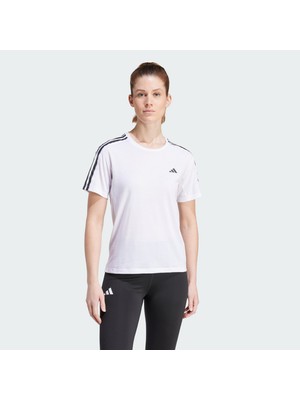 Adidas Performance IQ3876 Own the Run 3-Stripes Tee