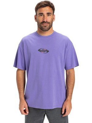 Quiksilver Gh Qs Global Heat Erkek Mor Tişört