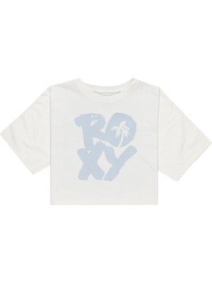 Roxy Boxy Crop Started Kız Çocuk Beyaz Tişört