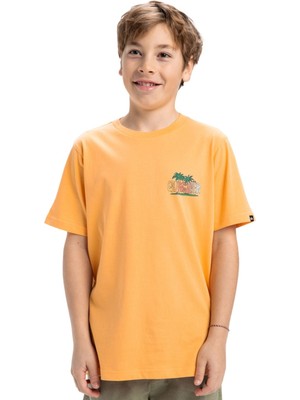 Quiksilver Ev Sunny Palms Ss Yth Erkek Çocuk Sarı Tişört