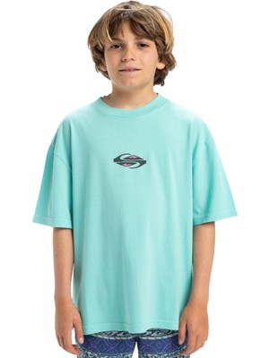 Quiksilver Gh Qs Global Heat Yth Erkek Çocuk Mavi Tişört