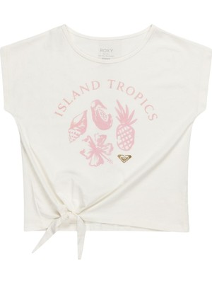 Roxy Pura Playa Kız Çocuk Beyaz Tişört