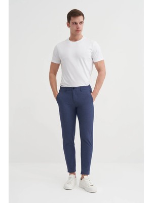 Jogger Dokuma Pantolon Düz Paça Cepli