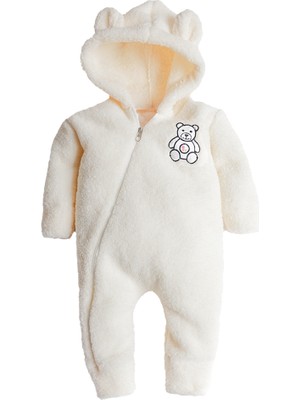 x Ipek Atlas Erkek Kız Bebek Çocuk Nakışlı Ayıcık Tulum