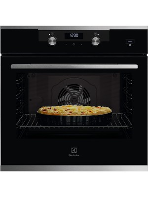 Electrolux KODEF70X Steambake Buhar Ilaveli Katalitik Temizleme Sistemli 72 Lt Xxl Dekorlu Siyah Cam Ankastre Fırın