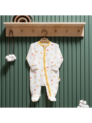 Tiffany Baby Strawberry Organik Theme Fermuarlı Tulum 45040