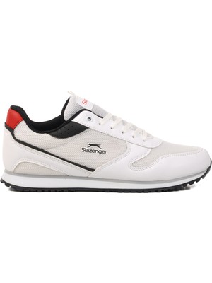 Slazenger Beyaz Fileli Hafif Hava Alabilen Erkek Spor Ayakkabı Invicible M