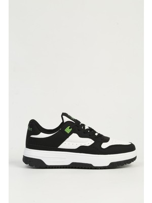 Benetton Beyaz Siyah Kadın Spor Ayakkabı Ithal BNI-11509