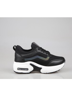 Marka Sesi 121 Siyah-Beyaz Kadın Sneakers