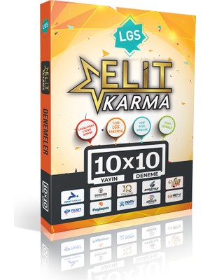 Paraf Yayınları LGS Elit Karma 10 x 10 Deneme Kitabı Üniversite Hazırlık İçin 2025