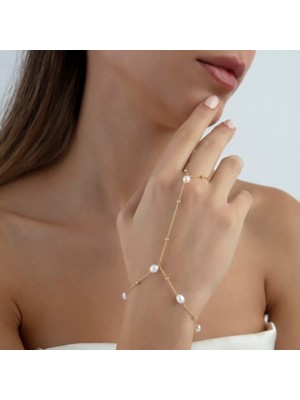 Gold Renk Incili Şahmeran