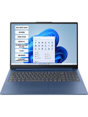 Lenovo Ideapad Slim 3 15IRH10 83K10062TR-13 Intel Core I5-13420H 40GB Ddr5 256GB+1TB SSD Wuxga 15.3" IPS 60Hz Freedos Taşınabilir Bilgisayar