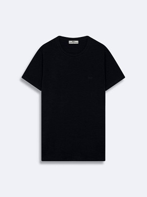 Little Big Ltb MILLENIUM Lacivert Erkek Sıfır Yaka Kısa Kol T-Shirt 12258451560033301