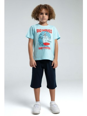 Rolypoly Erkek Çocuk Mavi Kapri Takım