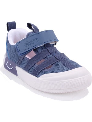 Vicco Momo 346P24Y145 Mavi Ortopedik Günlük Işıklı Erkek Çocuk Spor Ayakkabı