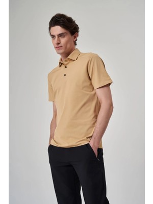 Exuma Erkek Hardal Polo Yaka Tişört 1412034