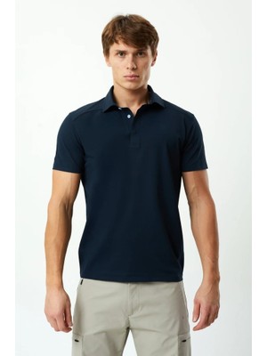 Exuma Erkek Lacivert Polo Yaka Tişört 1412034