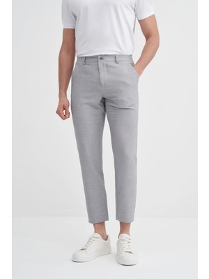 Jogger Örme Pantolon Düz Paça Cepli