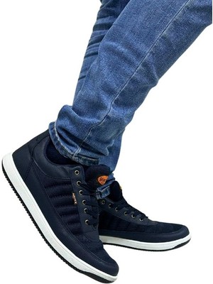 Günlük Erkek Sneaker Bağcıklı Hafif Rahat Fileli Hava Alabilen Yürüyüş Spor Ayakkabısı 014