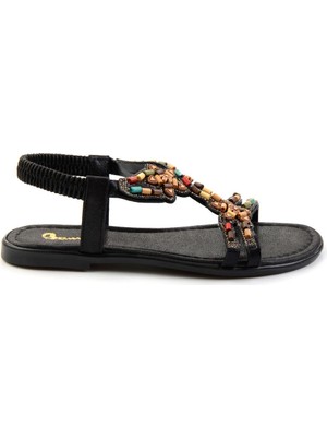 Bambi Siyah  Kadın Sandalet K05625051736