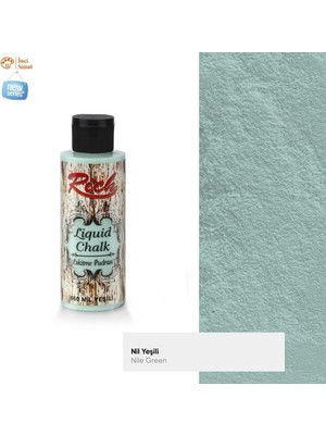 Rich Eskitme Pudrası Liquid Chalk Nil Yeşili N:650 Akrilik Tüm Yüzey 120ML