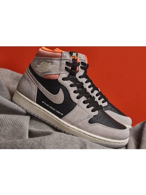 Nike Air Jordan 1 Retro High Neutral Grey Hyper Crimson 555088-018