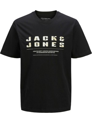 Jack & Jones Jcorecharge Front Brandın Siyah Erkek Çocuk Kısa Kol T-Shirt