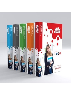 Stilo 2 Halkalı Klasör Siyah - 2 Adet