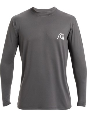 Quiksilver Dna Bubble Logo Surf Ls Erkek Gri Likra