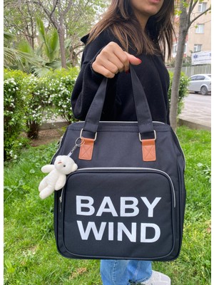 Tiny Wood Baby Wind Anne Bebek Bakım Çantası | Termoslu, Çok Gözlü, Sıvı Geçirmez Sırt ve El Çantası