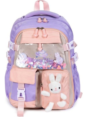 Ortopedik Lüks Kumaş Çok Gözlü Çocuk Ilkokul Sırt Çantası