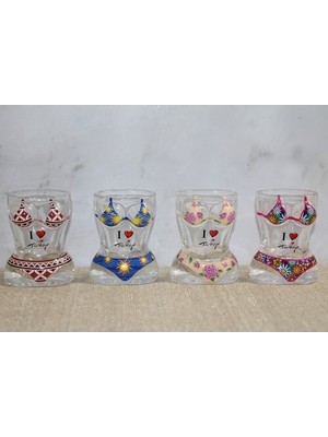 Vücut Tasarımı Cam Shot Bardak